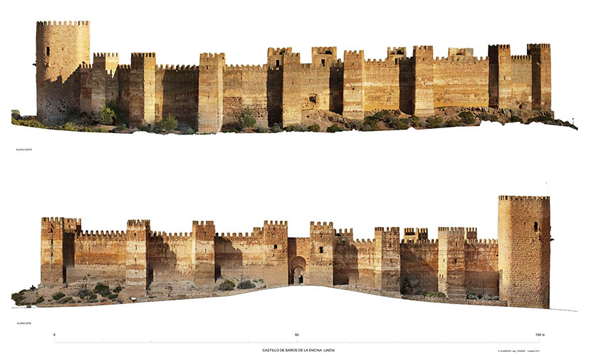 Elevation of the façade of the mihrab of the Kutubiyya mosque in Marrakech